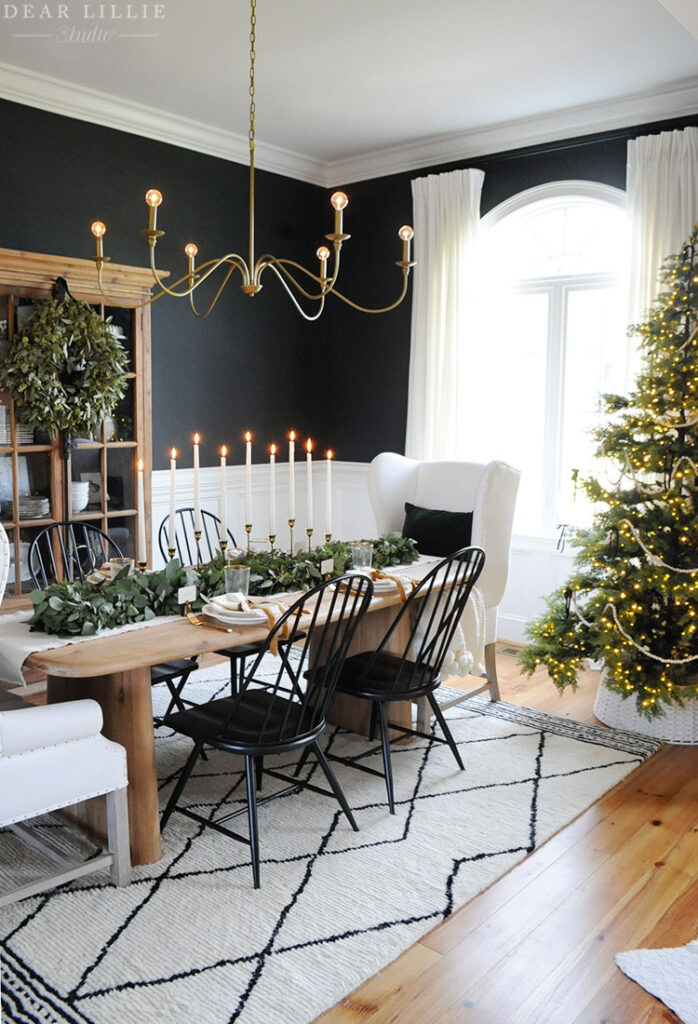 Christmas table setting