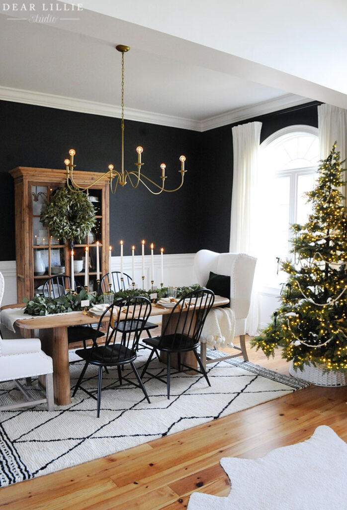 Christmas dining room
