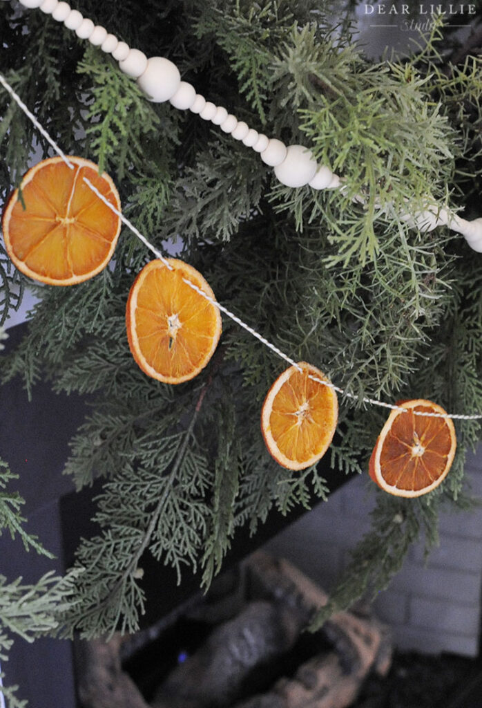 DIY Dried Orange Slice Garland