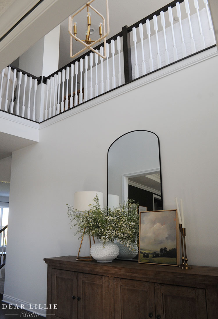 Entryway with Green Doors