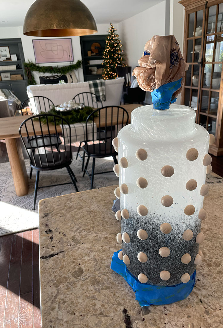 DIY Hobnail Lamp