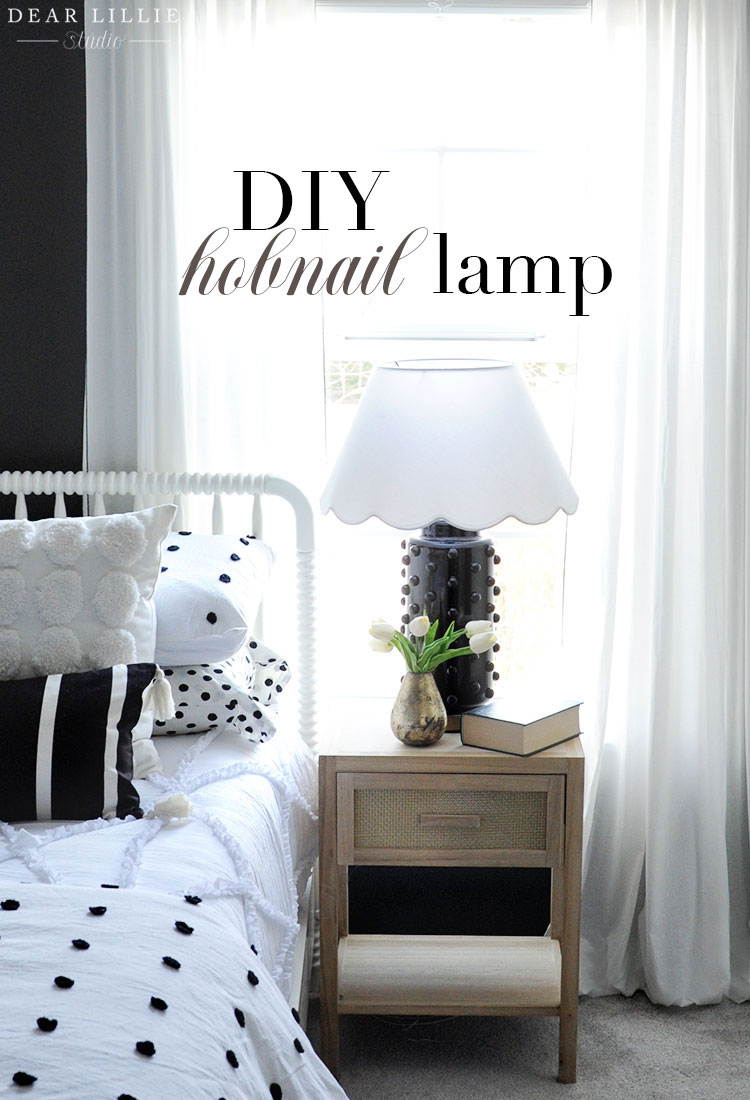DIY Hobnail Lamp