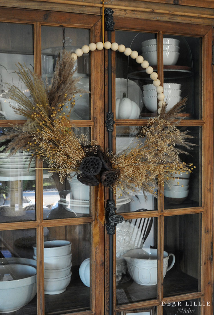 DIY Dried Flowers Fall Wreath